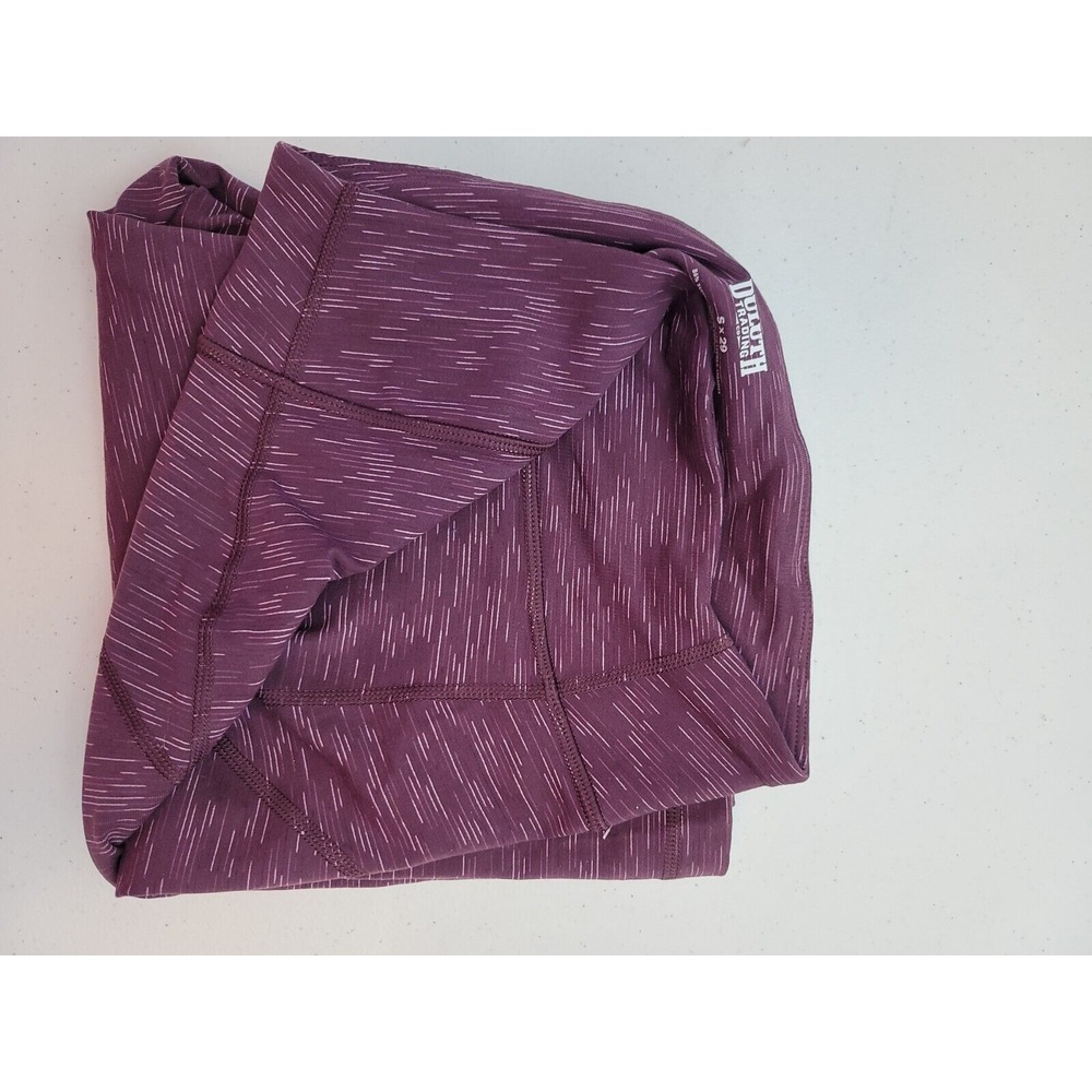 Duluth Flare Leggings Womens S Purple Geometric Stretch 28"‎ inseam